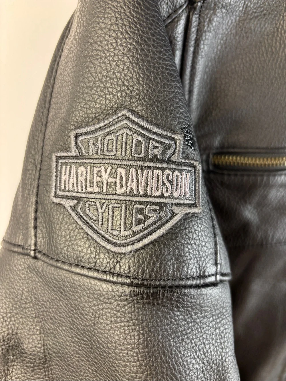 Harley-Davidson Men's Swingarm 3-in-1 Black Leather Jacket‎ Like New!